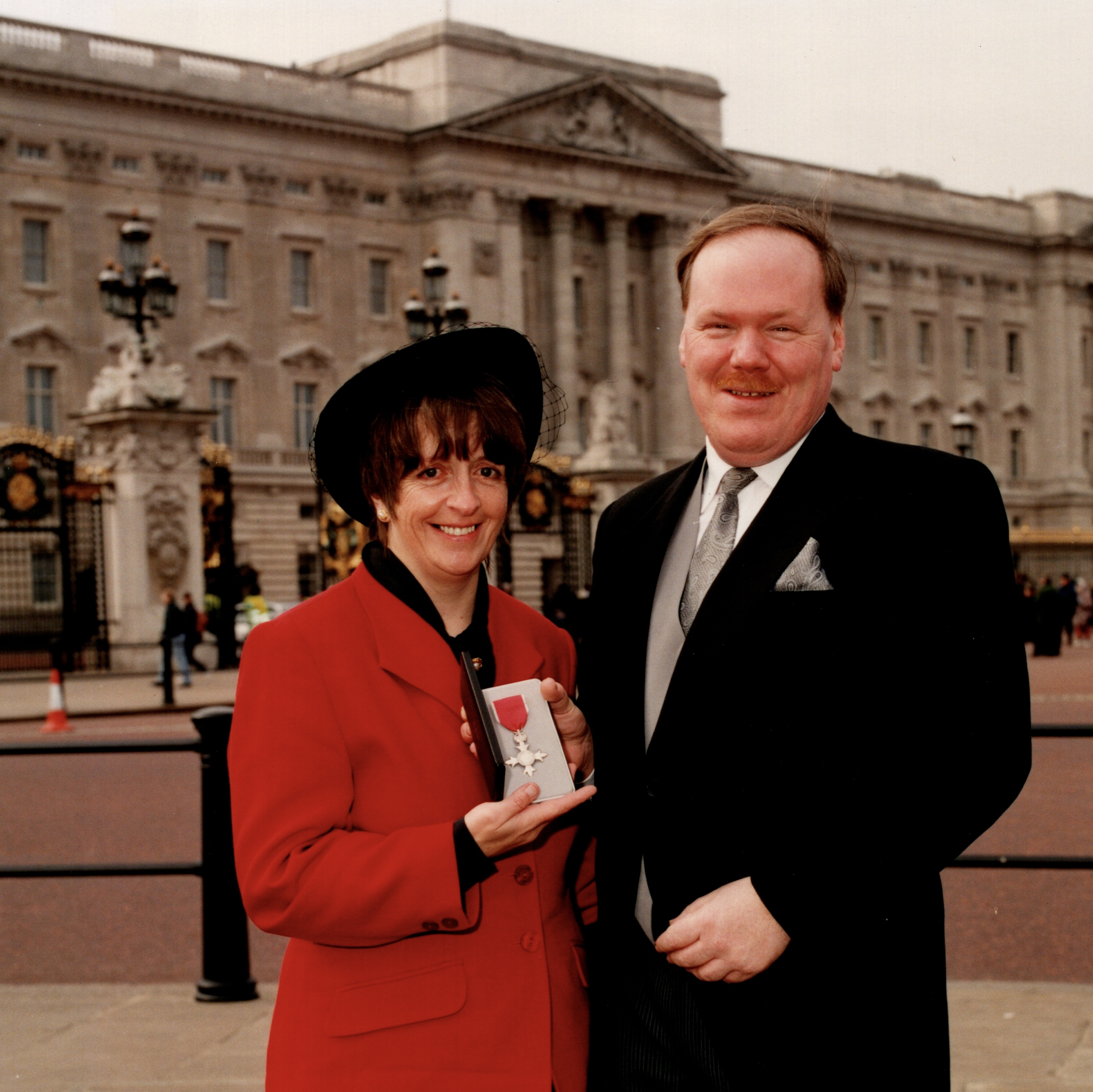 Mike Penman receiving MBE at Buckingham Palace